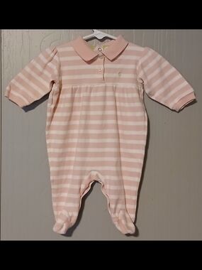 Ralph Lauren Girls 6 Months Pink Romper